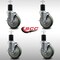 Service Caster 5'' SS Gray Poly Swivel 1-3/4'' Expanding Stem Caster Set with Brake, 4PK SCC-SSEX20S514-PPUB-TLB-134-4 - alternate 2